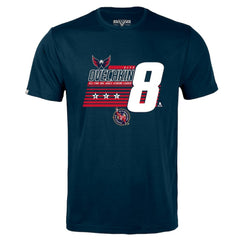 Alexander Ovechkin Washington Capitals Levelwear NHL All-Time Leading Goal Scorer Milestone Stripes Name & Number Richmond T-Shirt - Navy | US 203056606