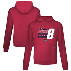 Alexander Ovechkin Washington Capitals Levelwear NHL All-Time Leading Goal Scorer Milestone Stripes Name & Number Relay Pullover Hoodie - Red | US 203056616
