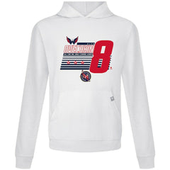 Alexander Ovechkin Washington Capitals Levelwear NHL All-Time Leading Goal Scorer Milestone Stripes Name & Number Relay Pullover Hoodie - White | US 203056617