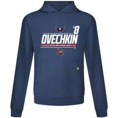 Alexander Ovechkin Washington Capitals Levelwear NHL All-Time Leading Goal Scorer Milestone Name & Number Relay Pullover Hoodie - Navy | US 203056618