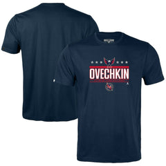 Alexander Ovechkin Washington Capitals Levelwear Youth NHL All-Time Leading Goal Scorer Milestone Stars Name & Number Little Richmond T-Shirt - Navy | US 203056622