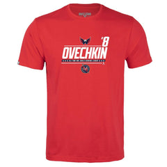 Alexander Ovechkin Washington Capitals Levelwear Youth NHL All-Time Leading Goal Scorer Milestone Name & Number Little Richmond T-Shirt - Red | US 203056626