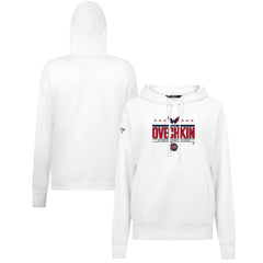 Alexander Ovechkin Washington Capitals Levelwear Women's NHL All-Time Leading Goal Scorer Milestone Stripes Name & Number Adorn Pullover Hoodie - White | US 203056633