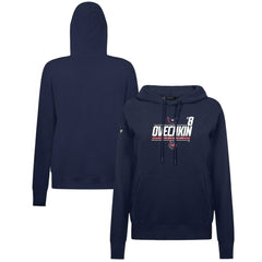 Alexander Ovechkin Washington Capitals Levelwear Women's NHL All-Time Leading Goal Scorer Milestone Stripes Name & Number Adorn Pullover Hoodie - Navy | US 203056634