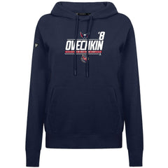 Alexander Ovechkin Washington Capitals Levelwear Women's NHL All-Time Leading Goal Scorer Milestone Stripes Name & Number Adorn Pullover Hoodie - Navy | US 203056634