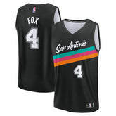 De'Aaron Fox San Antonio Spurs 2025/26 City Edition Fast Break Jersey Black - Fanatics