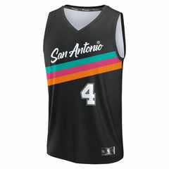 De'Aaron Fox San Antonio Spurs 2025/26 City Edition Fast Break Jersey Black - Fanatics