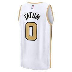 Jayson Tatum Boston Celtics Youth 2025/26 City Edition Fast Break Jersey White - Fanatics