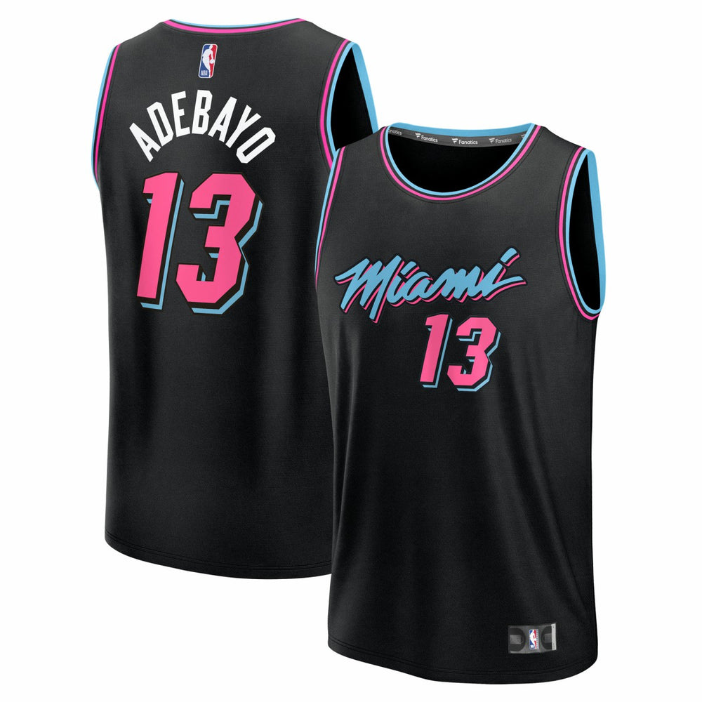 Bam Adebayo Miami Heat Youth 2025/26 City Edition Fast Break Jersey Black - Fanatics
