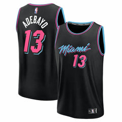 Bam Adebayo Miami Heat Youth 2025/26 City Edition Fast Break Jersey Black - Fanatics