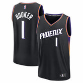 Devin Booker Phoenix Suns Fast Break Jersey Statement Edition Black - Fanatics