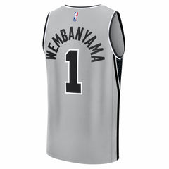 Victor Wembanyama San Antonio Spurs Fast Break Jersey Statement Edition Silver - Fanatics