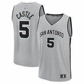 Stephon Castle San Antonio Spurs Youth Fast Break Jersey Statement Edition Silver - Fanatics outlet