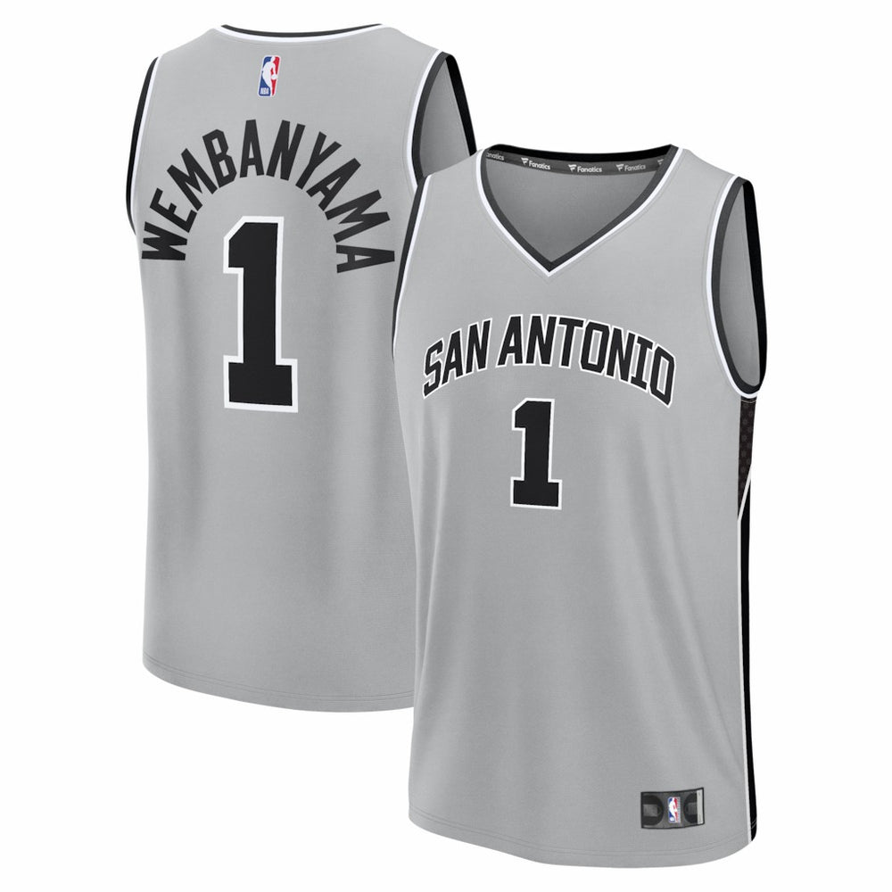 Victor Wembanyama San Antonio Spurs Youth Fast Break Jersey Statement Edition Silver - Fanatics
