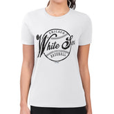 Chicago White Sox G-III 4Her by Carl Banks Women's Super-Slim Fit Lightweight Distressed Baseball Team T-Shirt - White T-shirts