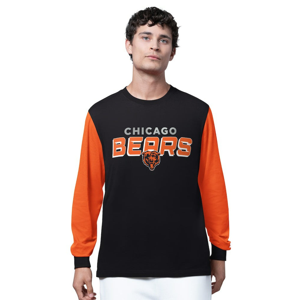 Chicago Bears Starter Thursday Night Gridiron Long Sleeve T-Shirt- Black - Black T-shirts