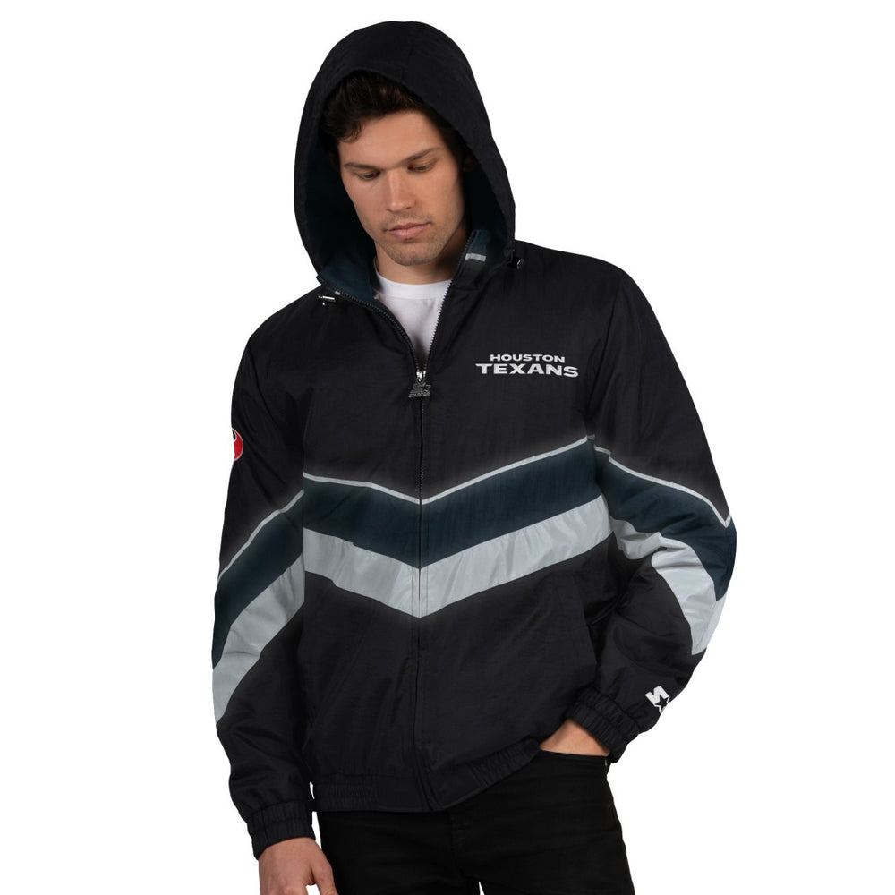 Houston Texans Starter Thursday Night Gridiron Full-Zip Jacket - Black/Navy Jackets