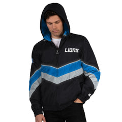 Detroit Lions Starter Thursday Night Gridiron Full-Zip Jacket - Black/Blue Jackets