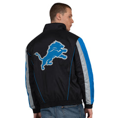 Detroit Lions Starter Thursday Night Gridiron Half-Zip Jacket - Black Jackets