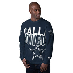 Dallas Cowboys Starter Clutch Hit Long Sleeve T-Shirt - Navy T-shirts