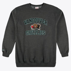 Memphis Grizzlies Hardwood Classics Big & Tall Crewneck Sweatshirt Heather Charcoal - Mitchell & Ness