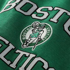 Boston Celtics Hardwood Classics Big & Tall Crewneck Sweatshirt Heather Kelly Green - Mitchell & Ness