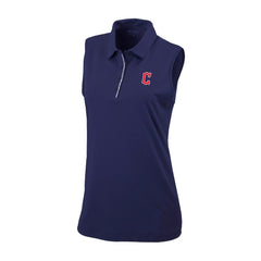 Cleveland Guardians Columbia Women's Tend The Ball Sleeveless Polo - Navy