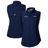 Houston Astros Columbia Women's Tamiami Sleeveless Shirt - Navy