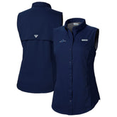 Tampa Bay Rays Columbia Women's Tamiami Sleeveless Shirt - Navy