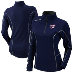 Washington Nationals Columbia Shotgun Quarter-Zip Top - Navy Tops