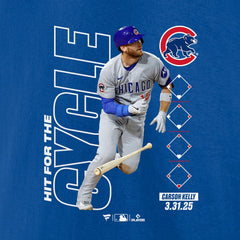 Carson Kelly Chicago Cubs Hit For The Cycle T-Shirt - Royal T-shirts