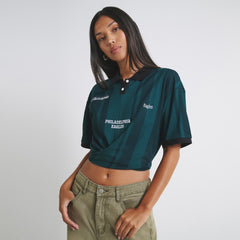 Philadelphia Eagles Off Season Women's Rugby T-Shirt - Midnight Green T-shirts