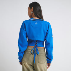 Detroit Lions Off Season Women's Fleece Shrug Cami - Blue