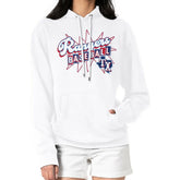 Texas Rangers Starter Women's Drive-In Pullover Hoodie - White Hoodies