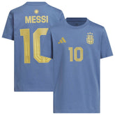 Lionel Messi Argentina National Team Youth Name & Number T-Shirt Blue - Adidas cheap