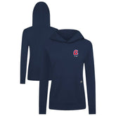 Atlanta Braves Levelwear Women's Cooperstown Collection Relay Core Logo Pullover Hoodie - Navy Hoodies