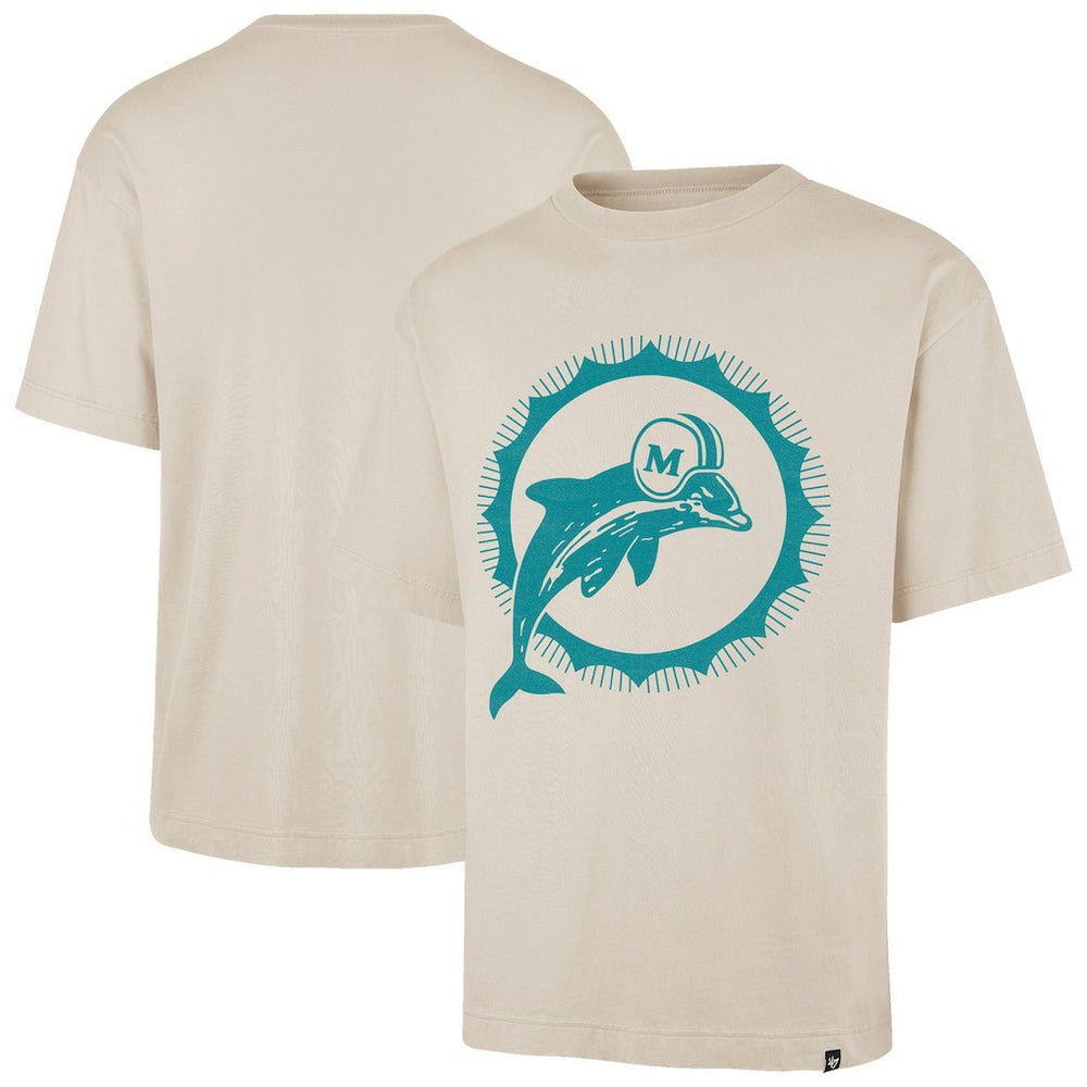 Miami Dolphins '47 Bouldering Imprint Ravine Foundation Throwback T-Shirt - Tan T-shirts