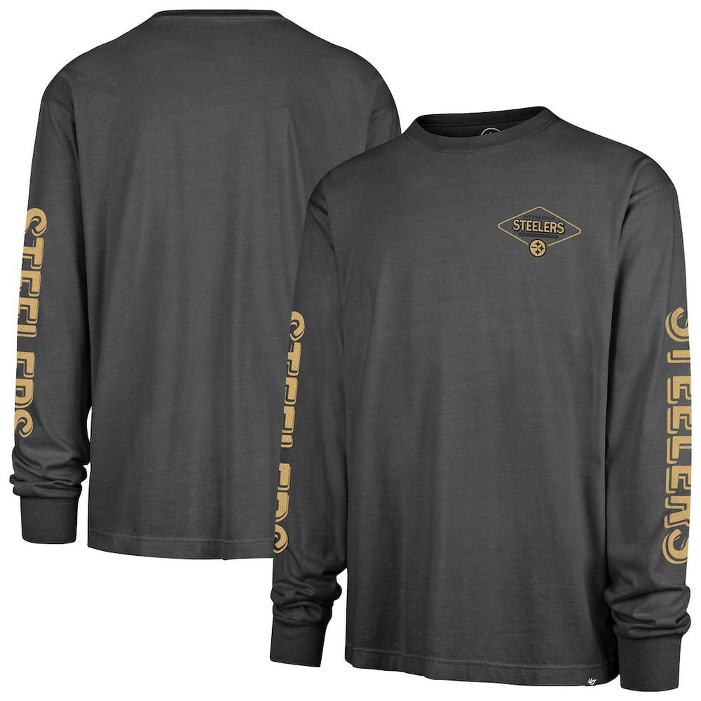 Pittsburgh Steelers '47 Cairn Ravine Foundation Long Sleeve T-Shirt - Black T-shirts