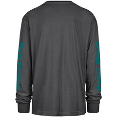 Miami Dolphins '47 Cairn Ravine Foundation Throwback Long Sleeve T-Shirt - Black T-shirts