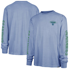 Seattle Seahawks '47 Cairn Ravine Foundation Throwback Long Sleeve T-Shirt - Blue T-shirts