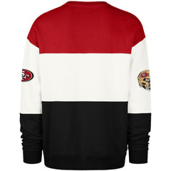 San Francisco 49ers '47 Breeze Maximalist Sweatshirt - Scarlet/Black Sweatshirts