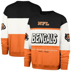Cincinnati Bengals '47 Breeze Maximalist Sweatshirt - Black/Orange Sweatshirts