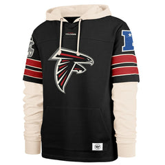 Atlanta Falcons '47 Split Zone Cornerback Duo Hoodie - Black Hoodies