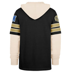 New Orleans Saints '47 Split Zone Cornerback Duo Hoodie - Black Hoodies