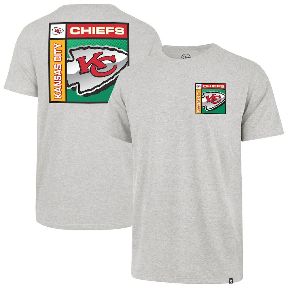 Kansas City Chiefs '47 Chrome Plate Franklin T-Shirt - Gray T-shirts