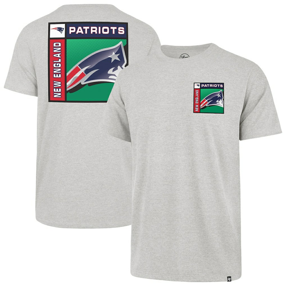 New England Patriots '47 Chrome Plate Franklin T-Shirt - Gray T-shirts