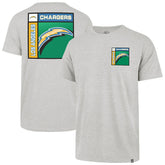 Los Angeles Chargers '47 Chrome Plate Franklin T-Shirt - Gray T-shirts
