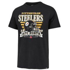 Pittsburgh Steelers '47 Stripe Splash Franklin Throwback T-Shirt - Black T-shirts