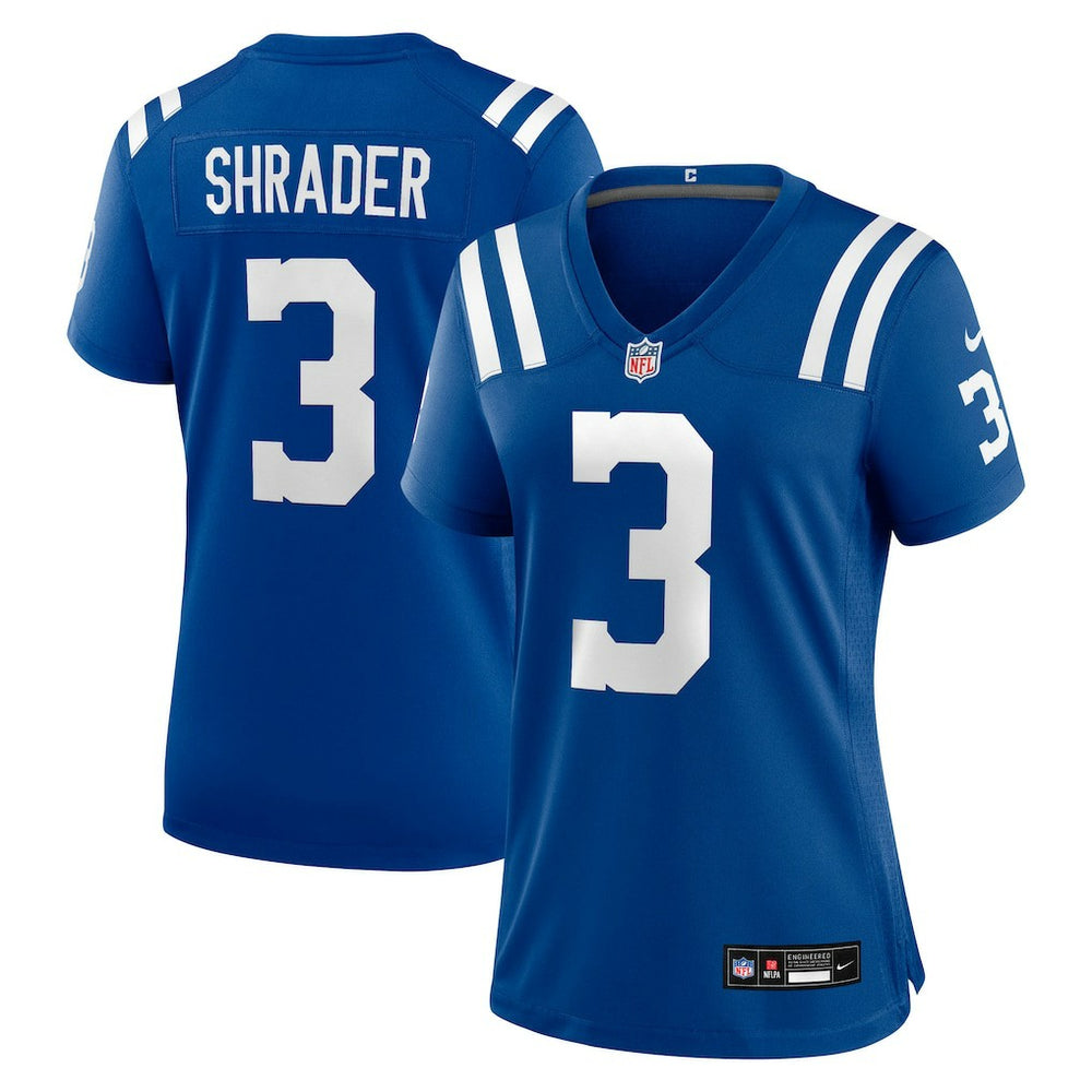 Spencer Shrader Indianapolis Colts Women's Team Game Jersey - Royal Jerseys