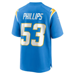 Del'Shawn Phillips Los Angeles Chargers Team Game Jersey - Powder Blue Jerseys